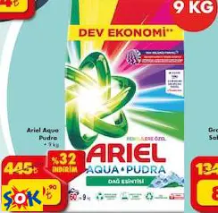 ARİEL AQUA PUDRA 9 KG ARİEL AQUA PUDRA 9 KG